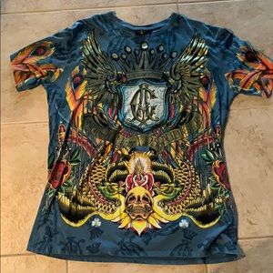 Authentic Christian Audigier Tee shirt XXL